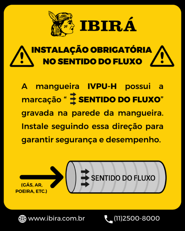 Mangueira de PU para sucção e descarga